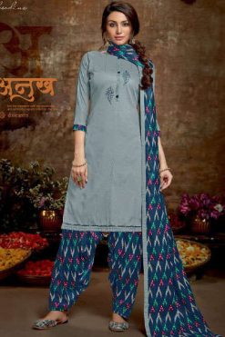Buy IYALAFAB WOMENS Net Punjabi Suit Semi Stitched Salwar Suit Patiyala  Suit New anarkali shuitSF201299 Blue Free Size at Amazonin