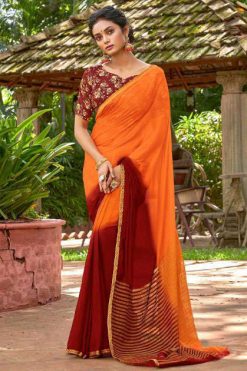 Lt Fabrics Satrupa Double Blouse Saree Sari Wholesale Catalog 10 Pcs