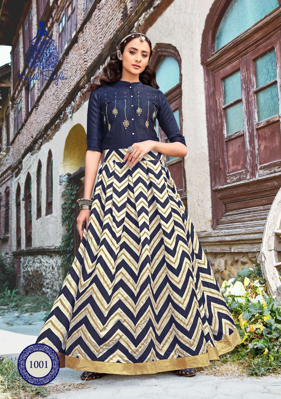 Black patola printed kurta with skirt  set of two by Magizham  The Secret  Label