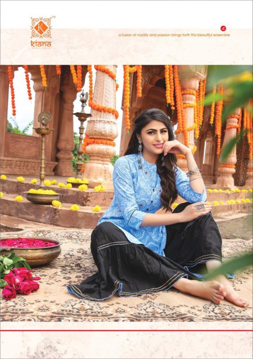 Kiana Bandhani Kurti with Palazzo Skirt Sharara Wholesale Catalog 8 Pcs 16 510x725 - Kiana Bandhani Kurti with Palazzo Skirt Sharara Wholesale Catalog 8 Pcs