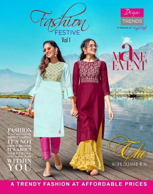 Diya Trends Fashion Festive Vol 1 by Kajal Style Kurti with Palazzo Pant Sharara Wholesale Catalog 10 Pcs 1 510x646 - Diya Trends Fashion Festive Vol 1 by Kajal Style Kurti with Palazzo Pant Sharara Wholesale Catalog 10 Pcs