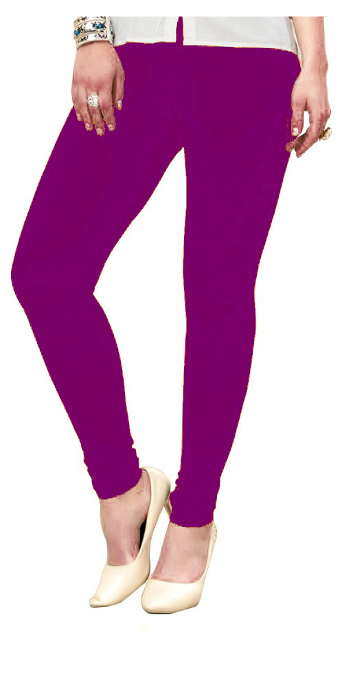 Buy Fashion Fusion Women's Purple Cotton Lycra Churidar Leggings (XXX-Large)  at