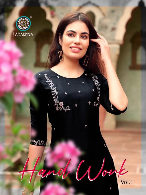 Aradhna Hand Work Vol 1 Kurti with Dupatta Bottom Wholesale Catalog 6 Pcs 2 1 510x680 - Aradhna Hand Work Vol 1 Kurti with Dupatta Bottom Wholesale Catalog 6 Pcs