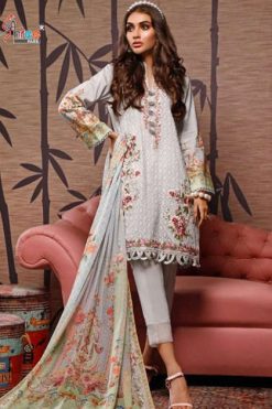Shree Fabs Firdous Embroidered Lawn Collection Salwar Suit Wholesale Catalog 7 Pcs