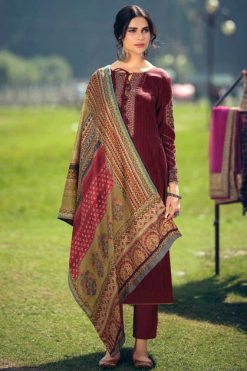Mumtaz Arts Jamawar Pashmina Salwar Suit Wholesale Catalog 8 Pcs