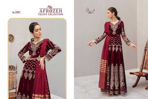 Shree Fabs Afrozeh Velvet Pashmina Collection Salwar Suit Wholesale Catalog 5 Pcs 4 510x340 - Shree Fabs Afrozeh Velvet Pashmina Collection Salwar Suit Wholesale Catalog 5 Pcs