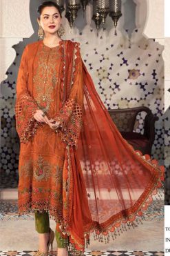 Serene Maria B Chiffons Georgette Salwar Suit Catalog 3 Pcs