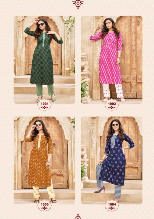 Balaji Cotton Ikkat Kurti with Pant Catalog 8 Pcs 18 510x725 - Balaji Cotton Ikkat Kurti with Pant Catalog 8 Pcs