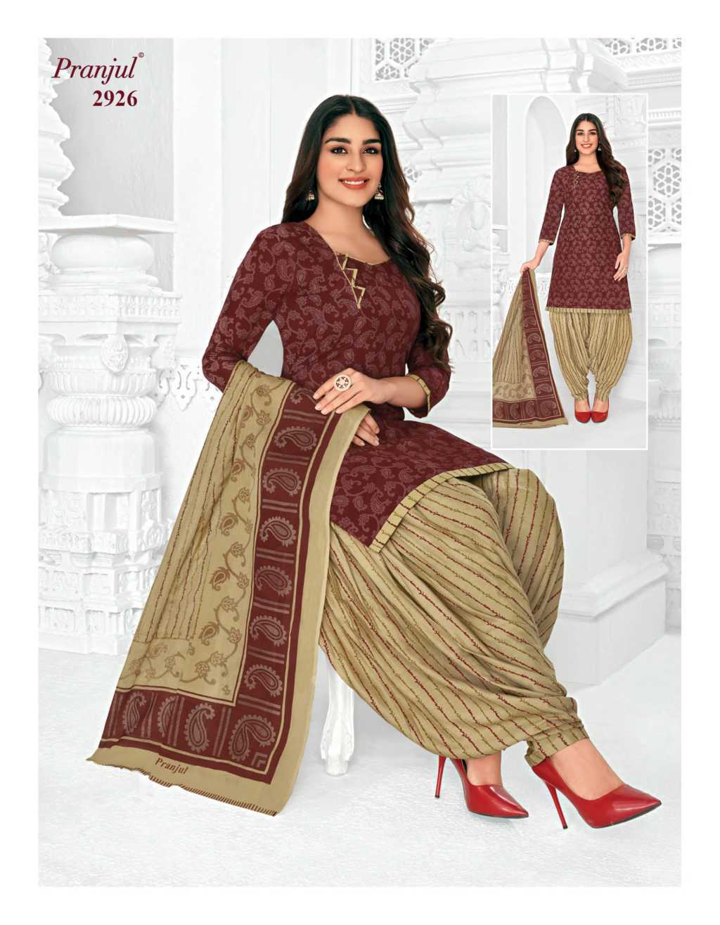 Navkar Sindoor Vol 20 Fancy Cotton Panjabi Style Patiyala Dress Readymade  Designs