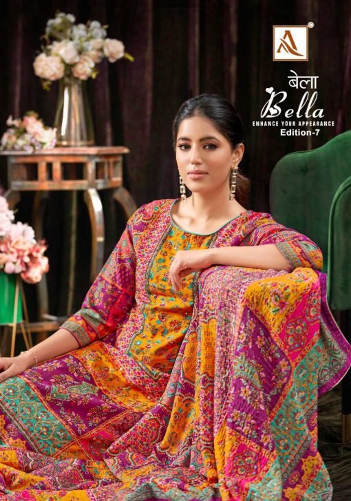 Alok Bella Vol 7 Muslin Salwar Suit Catalog 6 Pcs 1 510x728 - Alok Bella Vol 7 Muslin Salwar Suit Catalog 6 Pcs