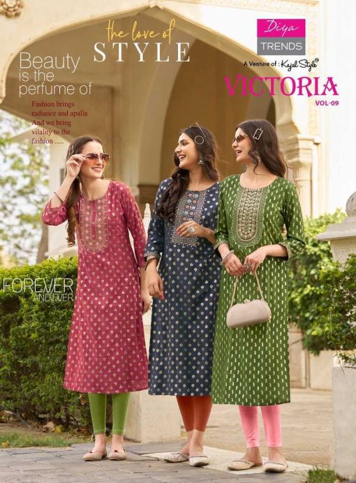 Diya Trends Victoria Vol 9 by Kajal Style Rayon Kurti Catalog 12 Pcs 1 510x692 - Diya Trends Victoria Vol 9 by Kajal Style Rayon Kurti Catalog 12 Pcs