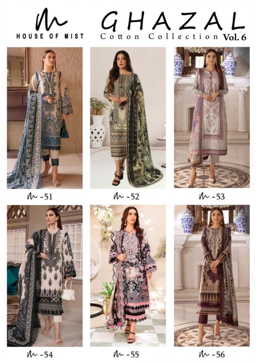 Ghazal Cotton Collection Vol 6 Salwar Suit Catalog 6 Pcs 12 510x721 - Ghazal Cotton Collection Vol 6 Salwar Suit Catalog 6 Pcs