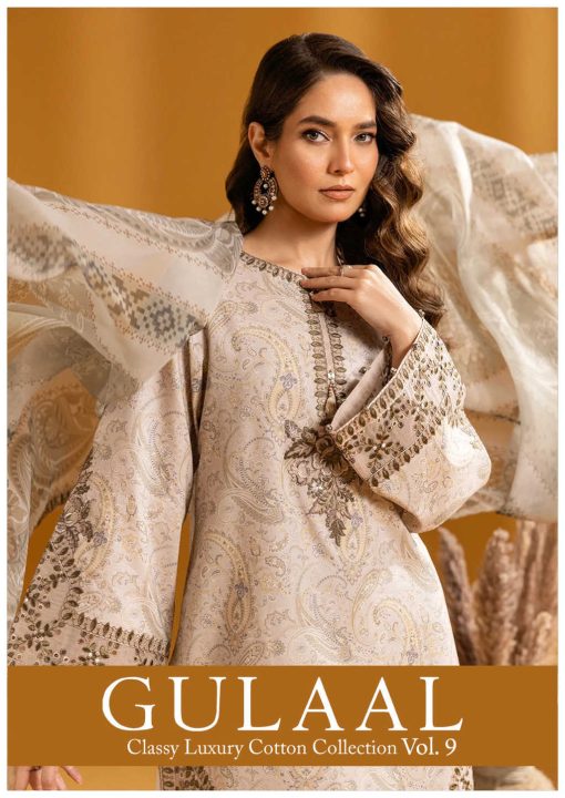 Gulaal Classy Luxury Cotton Collection Vol 9 Salwar Suit Catalog 10 Pcs 1 510x720 - Gulaal Classy Luxury Cotton Collection Vol 9 Salwar Suit Catalog 10 Pcs