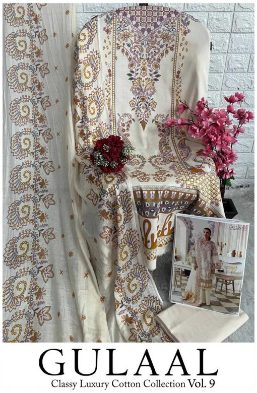 Gulaal Classy Luxury Cotton Collection Vol 9 Salwar Suit Catalog 10 Pcs 26 510x780 - Gulaal Classy Luxury Cotton Collection Vol 9 Salwar Suit Catalog 10 Pcs
