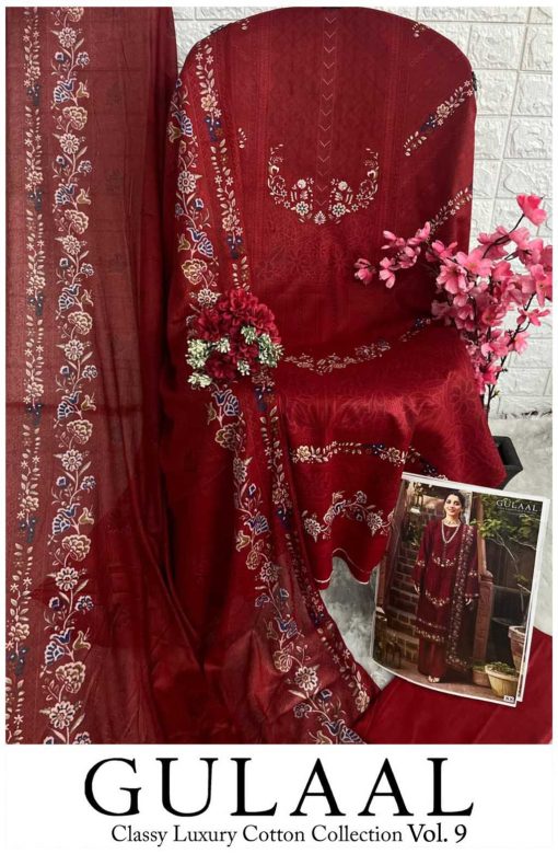 Gulaal Classy Luxury Cotton Collection Vol 9 Salwar Suit Catalog 10 Pcs 27 510x780 - Gulaal Classy Luxury Cotton Collection Vol 9 Salwar Suit Catalog 10 Pcs