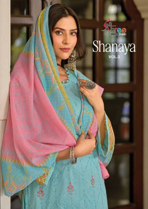 Shree Fabs Shanaya Vol 2 Chiffon Cotton Salwar Suit Catalog 8 Pcs 1 510x720 - Shree Fabs Shanaya Vol 2 Chiffon Cotton Salwar Suit Catalog 8 Pcs