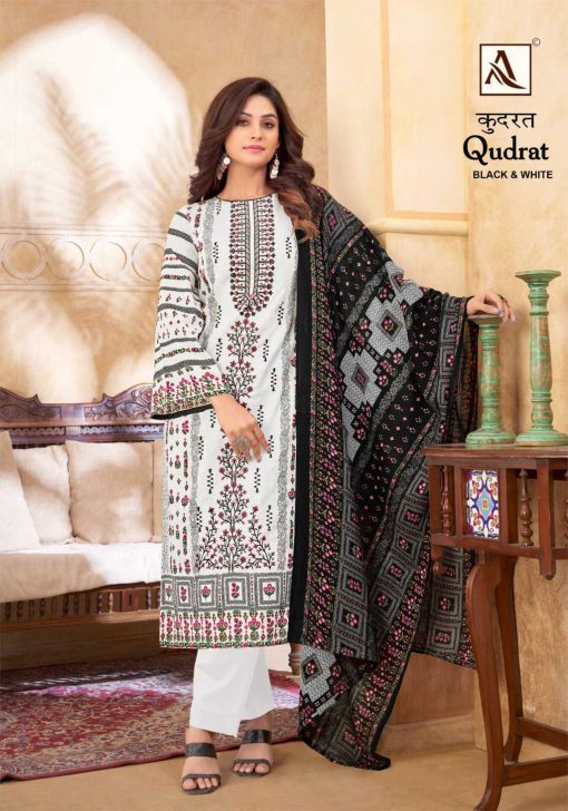Alok Qudrat Black and White Cotton Salwar Suit Catalog 8 Pcs 5 510x728 - Alok Qudrat Black and White Cotton Salwar Suit Catalog 8 Pcs