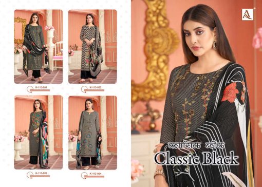 Alok Classic Black Viscose Salwar Suit Catalog 4 Pcs 9 510x364 - Alok Classic Black Viscose Salwar Suit Catalog 4 Pcs