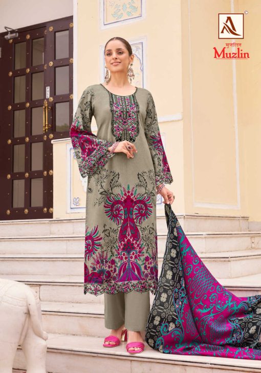 Alok Muzlin Cotton Salwar Suit Catalog 8 Pcs 11 510x728 - Alok Muzlin Cotton Salwar Suit Catalog 8 Pcs