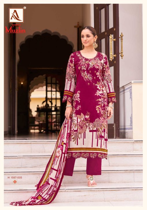 Alok Muzlin Cotton Salwar Suit Catalog 8 Pcs 8 510x728 - Alok Muzlin Cotton Salwar Suit Catalog 8 Pcs