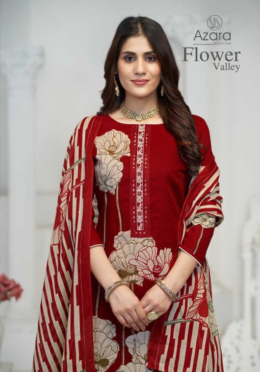 Azara Flower Valley Cotton Salwar Suit Catalog 4 Pcs 1 510x728 - Azara Flower Valley Cotton Salwar Suit Catalog 4 Pcs