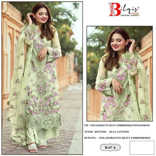 Bilqis B 67 A B Georgette Salwar Suit Catalog 2 Pcs 1 510x510 - Bilqis B 67 A-B Georgette Salwar Suit Catalog 2 Pcs