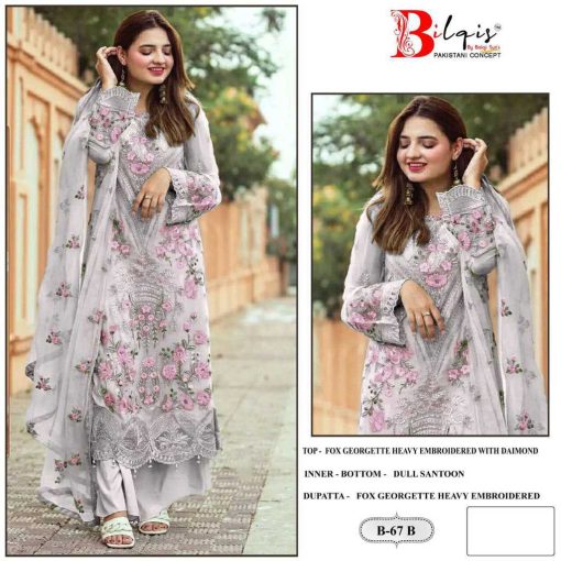 Bilqis B 67 A B Georgette Salwar Suit Catalog 2 Pcs 2 510x510 - Bilqis B 67 A-B Georgette Salwar Suit Catalog 2 Pcs