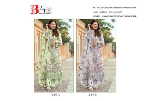 Bilqis B 67 A B Georgette Salwar Suit Catalog 2 Pcs 5 510x340 - Bilqis B 67 A-B Georgette Salwar Suit Catalog 2 Pcs