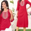 Diya Trends Casual Diary by Kajal Style Rayon Kurti Catalog 11 Pcs