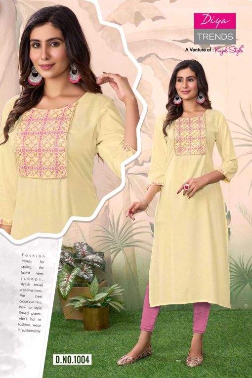 Diya Trends Casual Diary by Kajal Style Rayon Kurti Catalog 11 Pcs 4 510x765 - Diya Trends Casual Diary by Kajal Style Rayon Kurti Catalog 11 Pcs