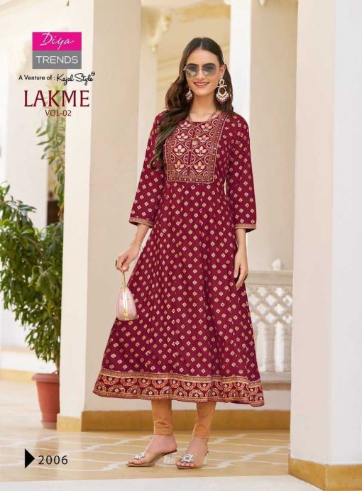 Diya Trends Lakme Vol 2 by Kajal Style Rayon Kurti Catalog 8 Pcs 9 510x692 - Diya Trends Lakme Vol 2 by Kajal Style Rayon Kurti Catalog 8 Pcs