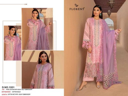 Florent DN 1001 1003 Cotton Salwar Suit Catalog 3 Pcs 2 510x383 - Florent DN 1001-1003 Cotton Salwar Suit Catalog 3 Pcs