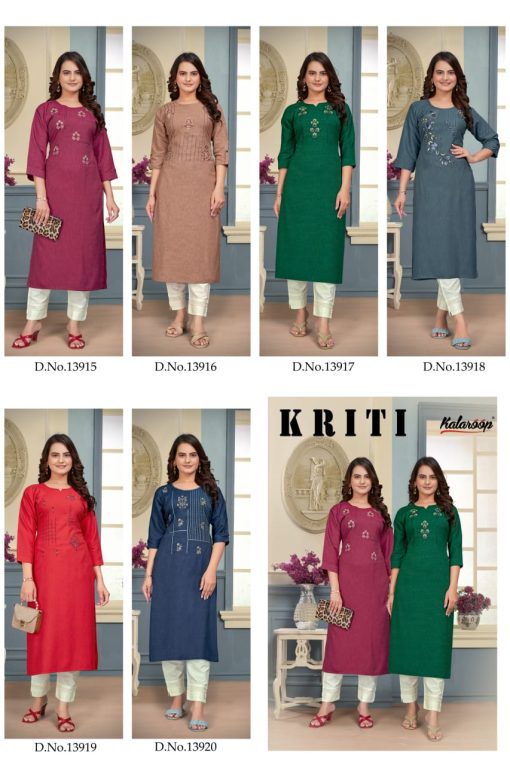 Kalaroop Kriti by Kajree VIscose Kurti Catalog 6 Pcs 7 510x765 - Kalaroop Kriti by Kajree VIscose Kurti Catalog 6 Pcs