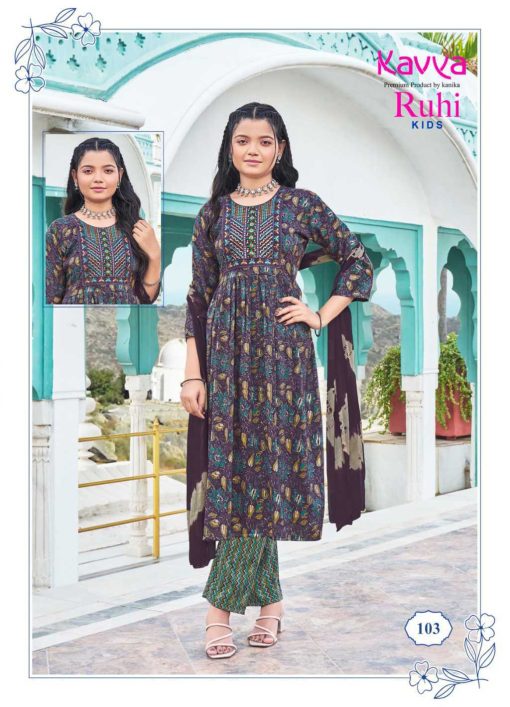 Kavya Ruhi Kids Fancy Readymade Suit Catalog 8 Pcs 4 510x707 - Kavya Ruhi Kids Fancy Readymade Suit Catalog 8 Pcs