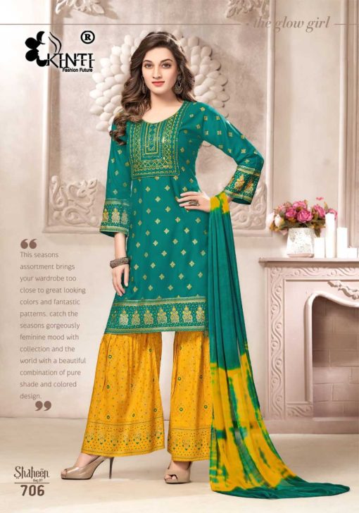 Kinti Shaheen Vol 7 Kurti with Dupatta Sharara Rayon Catalog 6 Pcs 12 510x728 - Kinti Shaheen Vol 7 Kurti with Dupatta Sharara Rayon Catalog 6 Pcs