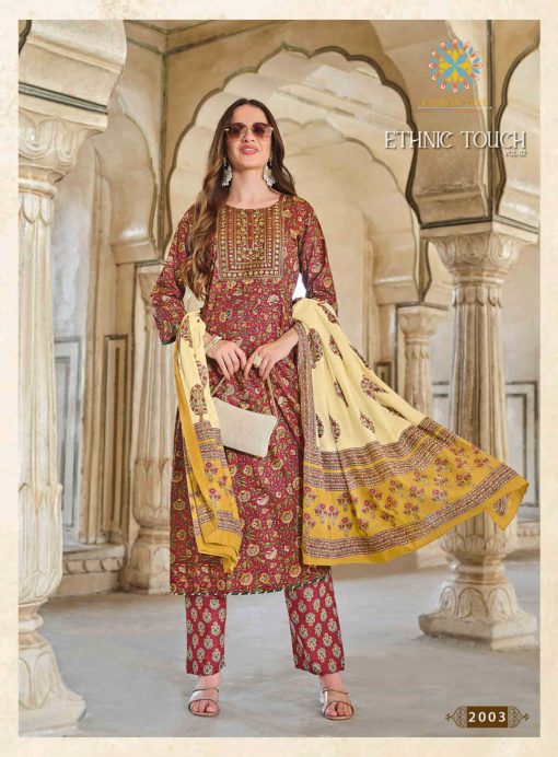 Passion Tree Ethnic Touch Vol 2 Kurti with Dupatta Bottom Cotton Catalog 7 Pcs 5 510x692 - Passion Tree Ethnic Touch Vol 2 Kurti with Dupatta Bottom Cotton Catalog 7 Pcs