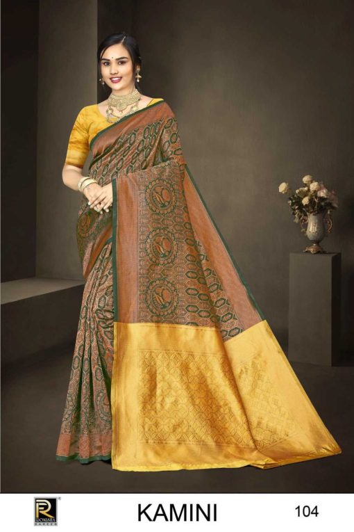 Ranjna Kamini Banarasi Silk Saree Sari Catalog 6 Pcs 4 510x765 - Ranjna Kamini Banarasi Silk Saree Sari Catalog 6 Pcs