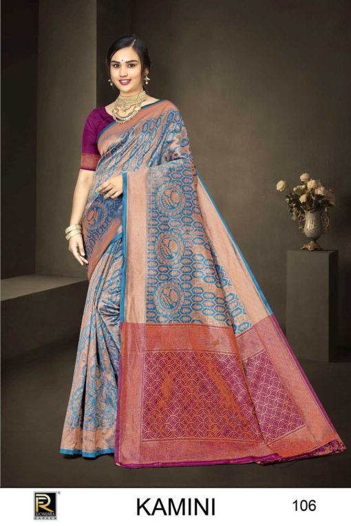 Ranjna Kamini Banarasi Silk Saree Sari Catalog 6 Pcs 6 510x765 - Ranjna Kamini Banarasi Silk Saree Sari Catalog 6 Pcs