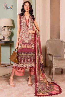 Shree Fabs Ayzal Summer Collection Chiffon Cotton Salwar Suit Catalog 6 Pcs