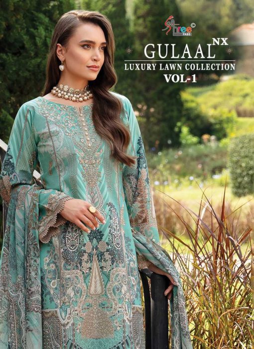 Shree Fabs Gulaal Luxury Lawn Collection Vol 1 NX Chiffon Cotton Salwar Suit Catalog 3 Pcs 1 510x701 - Shree Fabs Gulaal Luxury Lawn Collection Vol 1 NX Chiffon Cotton Salwar Suit Catalog 3 Pcs