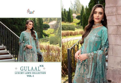 Shree Fabs Gulaal Luxury Lawn Collection Vol 1 NX Chiffon Cotton Salwar Suit Catalog 3 Pcs 2 510x351 - Shree Fabs Gulaal Luxury Lawn Collection Vol 1 NX Chiffon Cotton Salwar Suit Catalog 3 Pcs