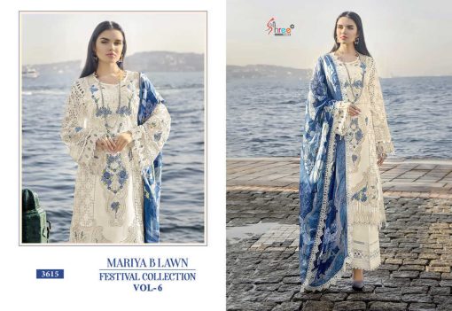 Shree Fabs Mariya B Lawn Festival Collection Vol 6 DN 3615 Chiffon Cotton Salwar Suit Catalog 4 Pcs 1 510x351 - Shree Fabs Mariya B Lawn Festival Collection Vol 6 DN 3615 Chiffon Cotton Salwar Suit Catalog 4 Pcs