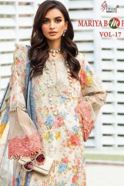 Shree Fabs Mariya B MPrint Vol 17 Chiffon Cotton Salwar Suit Catalog 6 Pcs