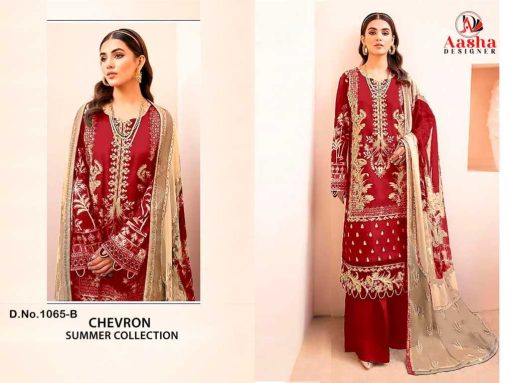 Aasha Chevron Summer Collection Cotton Chiffon Salwar Suit Catalog 4 Pcs 3 510x383 - Aasha Chevron Summer Collection Cotton Chiffon Salwar Suit Catalog 4 Pcs