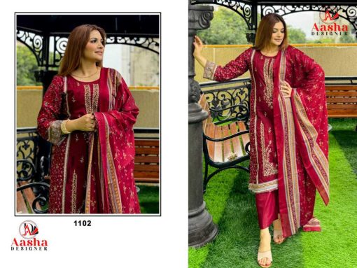 Aasha Riwayat Premium Embroidered Lawn Collection Chiffon Cotton Salwar Suit Catalog 3 Pcs 3 510x383 - Aasha Riwayat Premium Embroidered Lawn Collection Chiffon Cotton Salwar Suit Catalog 3 Pcs