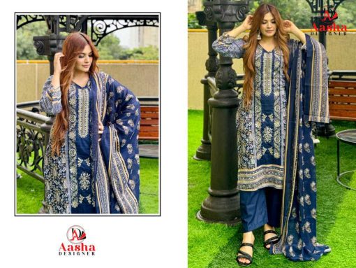 Aasha Riwayat Premium Embroidered Lawn Collection Chiffon Cotton Salwar Suit Catalog 3 Pcs 5 510x383 - Aasha Riwayat Premium Embroidered Lawn Collection Chiffon Cotton Salwar Suit Catalog 3 Pcs