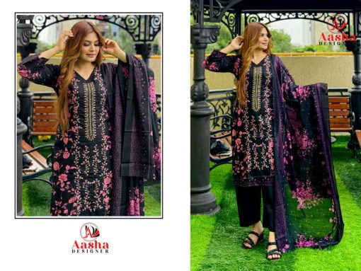 Aasha Riwayat Premium Embroidered Lawn Collection Chiffon Cotton Salwar Suit Catalog 3 Pcs 7 510x383 - Aasha Riwayat Premium Embroidered Lawn Collection Chiffon Cotton Salwar Suit Catalog 3 Pcs