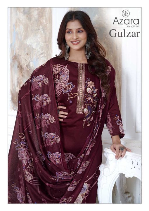 Azara Gulzar Cotton Salwar Suit Catalog 6 Pcs 1 510x724 - Azara Gulzar Cotton Salwar Suit Catalog 6 Pcs