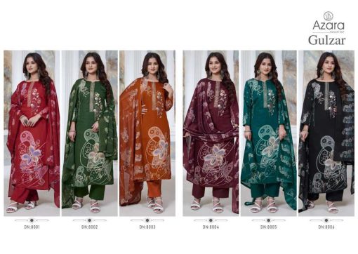 Azara Gulzar Cotton Salwar Suit Catalog 6 Pcs 7 510x362 - Azara Gulzar Cotton Salwar Suit Catalog 6 Pcs