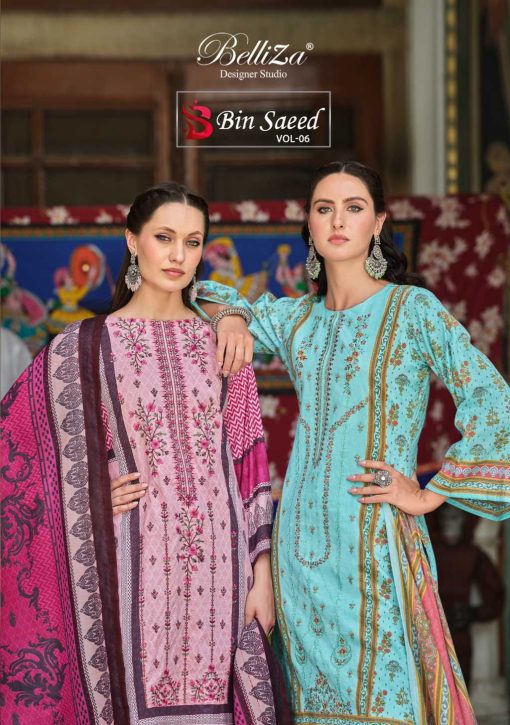 Belliza Bin Saeed Vol 6 Cotton Salwar Suit Catalog 8 Pcs 3 510x725 - Belliza Bin Saeed Vol 6 Cotton Salwar Suit Catalog 8 Pcs